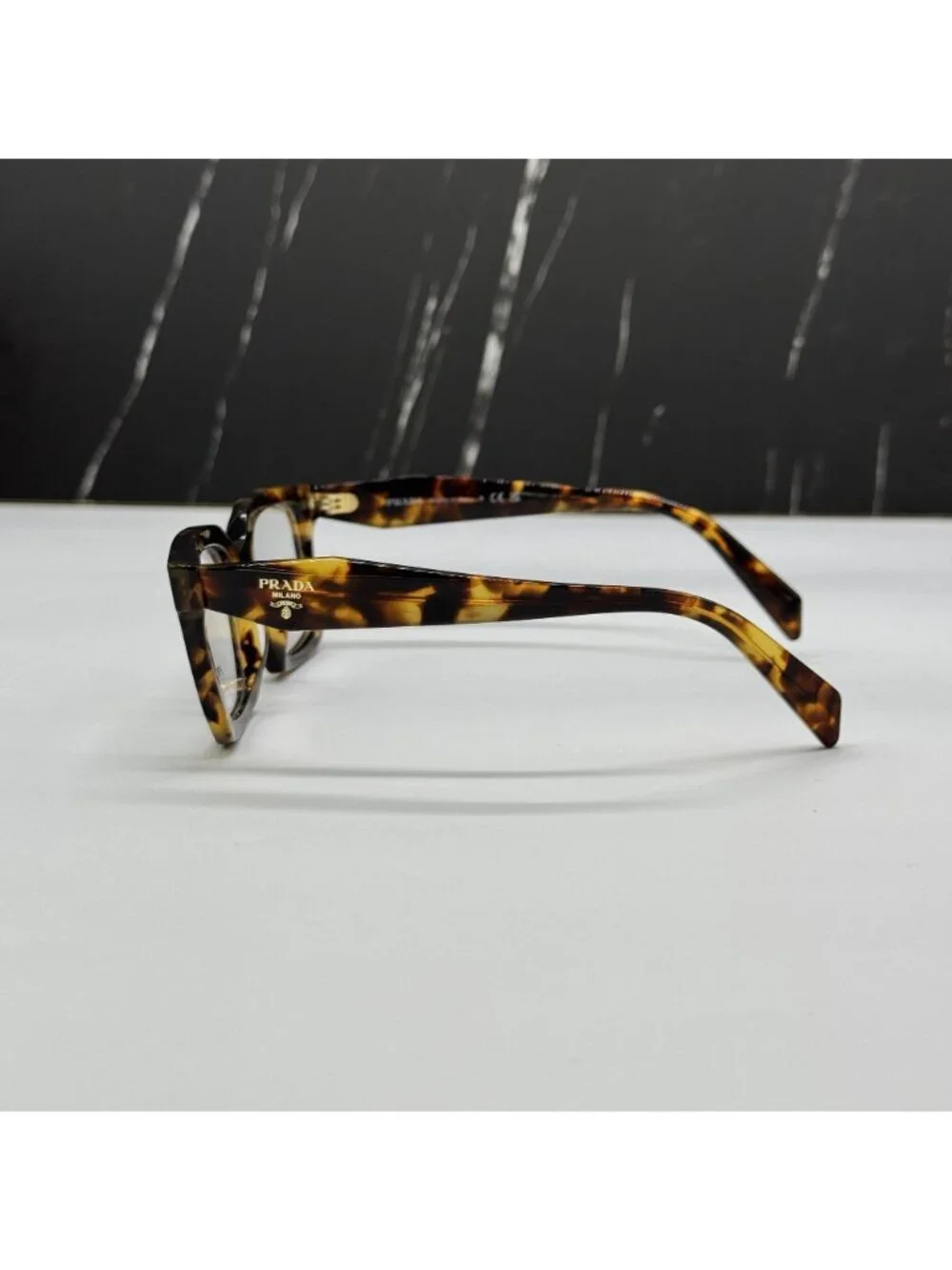 NWT Prada PRC08V 14L1O1 Havana Brown Women Eyeglasses PR C08V